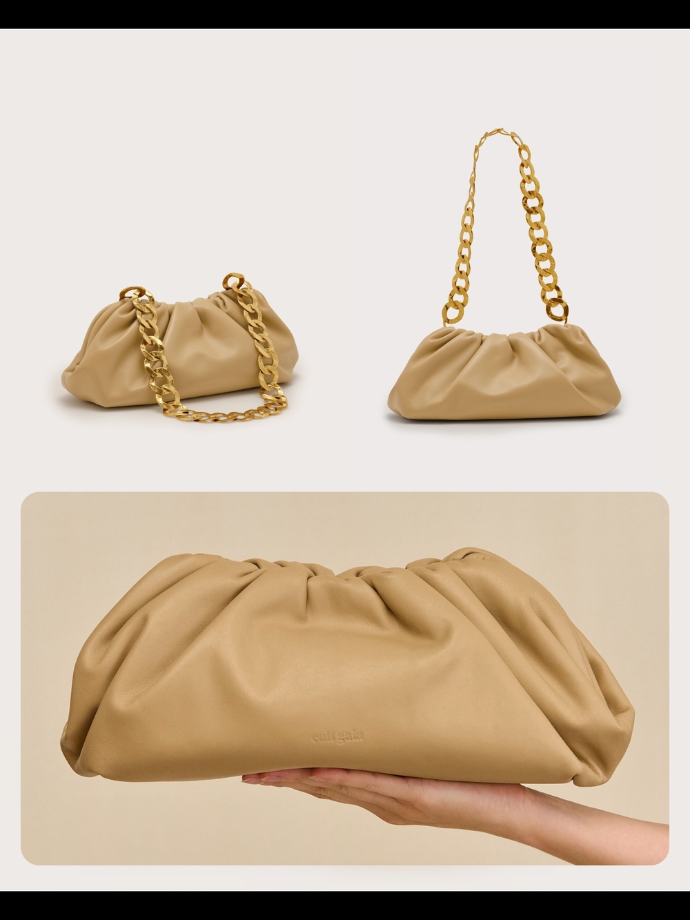 Cult Gaia Dulce Shoulder Leather Bag